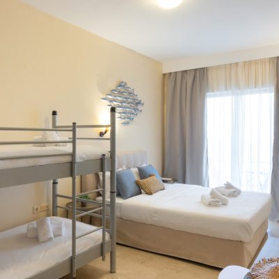 Family Sea View Room Accommodation Hotel in Corfu Aurora Beach Hotel Corfu